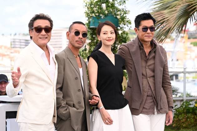 CINEMA : 78eme Festival de Cannes - Photocalls - 17 05 2025 CANNES, FRANCE - 17 MAI (G-D) : Tony LEUNG KA FAI, Acteur, Juno MAK, Rà alisateur (Hong Kong), Gao YUAN YUAN, Actrice, Louis KOO, Acteur, lors du photocall de «Sons of the neon night » Seance de minuit au 78eme Festival de Cannes au Palais des Festivals le 17 mai 2025 à Cannes, France. CannesFrance Copyright: xValentinaxClaretx