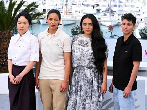 Cannes, 78th Cannes Film Festival 2025 - day 5 - Photocall of the film La Petite Derniere Cannes, 78th Cannes Film Festival 2025 - day 5 - Photocall of the film La Petite Derniere . In the picture Park Ji-Min, Nadia Melliti, Hafsia Herzi and Fatima Daas Cannes France  Copyright: xIPA ABACAx