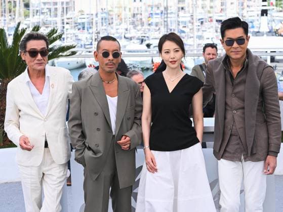 Cannes, 78th Cannes Film Festival 2025 - day 5 - photocall of the film Sons Of The Neon Night Cannes, 78th Cannes Film Festival 2025 - day 5 - photocall of the film Sons Of The Neon Night - In the picture: Tony Leung Ka-fai, Juno Mak, Gao Yuan Yuan and Louis Koo cannes France  Copyright: xIPA ABACAx