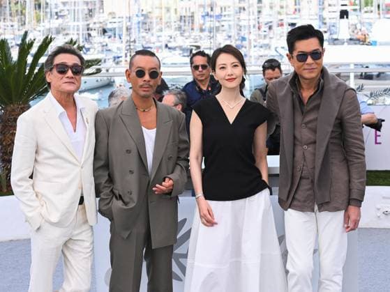 Cannes, 78th Cannes Film Festival 2025 - day 5 - photocall of the film Sons Of The Neon Night Cannes, 78th Cannes Film Festival 2025 - day 5 - photocall of the film Sons Of The Neon Night - In the picture: Tony Leung Ka-fai, Juno Mak, Gao Yuan Yuan and Louis Koo cannes France  Copyright: xIPA ABACAx