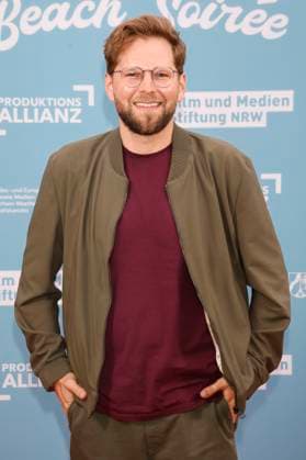 Lasse Scharpen at the reception hosted by the state government of North Rhine-Westphalia, the Film und Medienstiftung NRW and the Production Alliance on the occasion of the 78th Cannes International Film Festival at the Vilebrequin La Plage Ondine Restaurant Beach Club Cannes, 16 05 2025 Foto:xK.xKriegerx xFuturexImagex nrw_5531