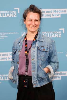 Louise Peter at the reception hosted by the state government of North Rhine-Westphalia, the Film und Medienstiftung NRW and the Production Alliance on the occasion of the 78th Cannes International Film Festival at the Vilebrequin La Plage Ondine Restaurant Beach Club Cannes, 16 05 2025 Foto:xK.xKriegerx xFuturexImagex nrw_5556