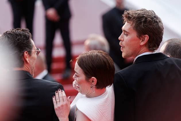 Festival de Cannes Eddington Premiere Emma Stone and Austin Butler at the premiere of Eddington during the 78 Cannes Film Festival at the Palais de Festival on 16 05 2025 Copyright: xEventpressxKochanx