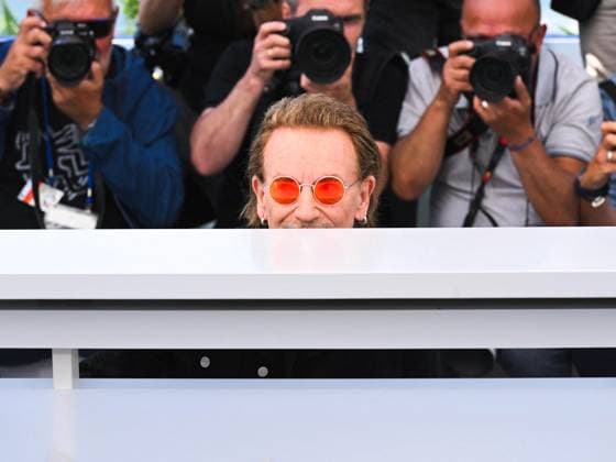 Cannes, 78th Cannes Film Festival 2025 - day 5 - Photocall of the film Bono: Stories of Surrender Cannes, 78th Cannes Film Festival 2025 - day 5 - Photocall of the film Bono: Stories of Surrender . In the photo Bono Vox Cannes France  Copyright: xIPA ABACAx