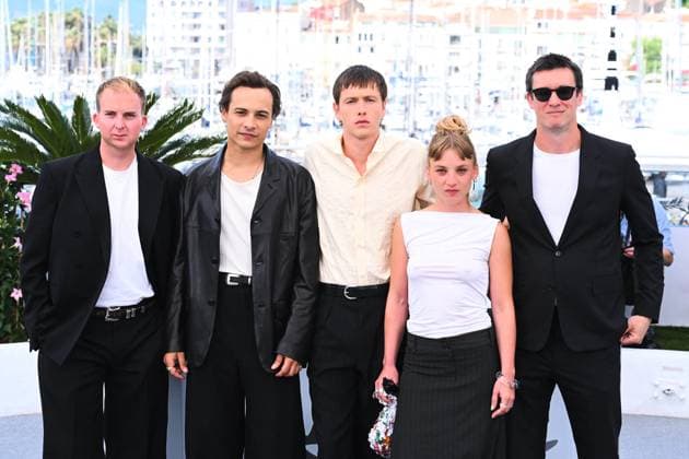 Cannes, 78th Cannes Film Festival 2025 - day 5 - Photocall of the film Urchin Cannes, 78th Cannes Film Festival 2025 - day 5 - Photocall of the film Urchin . In the picture Archie Pearch, Frank Dillane, Harris Dickinson, Megan Northam and Scott O Donnell Cannes France  Copyright: xIPA ABACAx