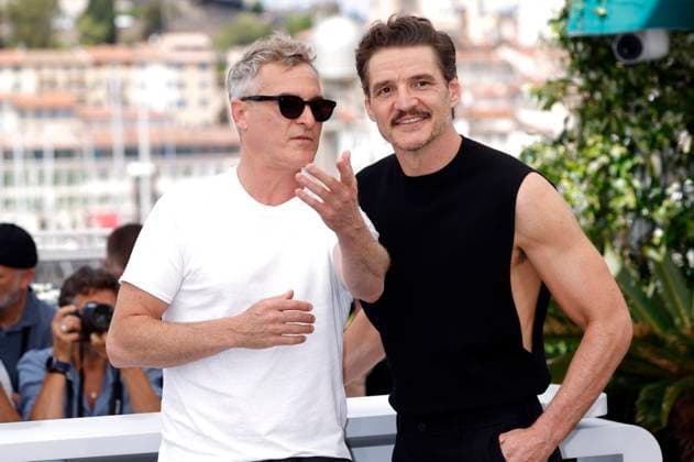 Joaquin Phoenix and Pedro Pascal at the photocall for the feature film Eddington at the Festival de Cannes 2025 78 Cannes International Film Festival at the Palais des Festivals Cannes, 17 05 2025 Foto:xD.xBedrosianx xFuturexImagex eddington_call_5515