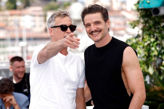 Joaquin Phoenix and Pedro Pascal at the photocall for the feature film Eddington at the Festival de Cannes 2025 78 Cannes International Film Festival at the Palais des Festivals Cannes, 17 05 2025 Foto:xD.xBedrosianx xFuturexImagex eddington_call_5516