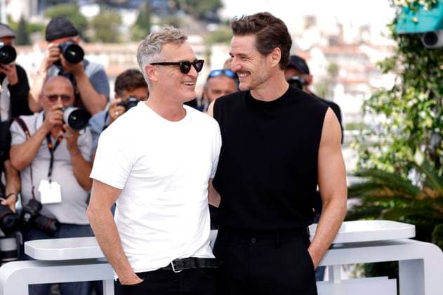Joaquin Phoenix and Pedro Pascal at the photocall for the feature film Eddington at the Festival de Cannes 2025 78 Cannes International Film Festival at the Palais des Festivals Cannes, 17 05 2025 Foto:xD.xBedrosianx xFuturexImagex eddington_call_5518