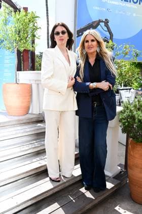 Cannes, 78th Cannes Film Festival 2025, Taormina Film Festival Press Conference In the photo: Ilenia Pastorelli, Tiziana Rocca  Copyright: xManuelexMangiarottix xipa-agency.netx xPoolxPhotoxEventsx05x IPA_Agency_IPA57820617