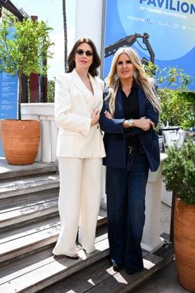 Cannes, 78th Cannes Film Festival 2025, Taormina Film Festival Press Conference In the photo: Ilenia Pastorelli, Tiziana Rocca  Copyright: xManuelexMangiarottix xipa-agency.netx xPoolxPhotoxEventsx05x IPA_Agency_IPA57820686