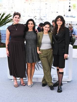 Cannes, 78th Cannes Film Festival 2025 - day 5 - Photocall of the film La Ola (La Vague The Wave) Cannes, 78th Cannes Film Festival 2025 - day 5 - Photocall of the film La Ola (La Vague The Wave) . In the photo Avril Aurora, Lelio, Daniela López and Paulina Cortés Cannes France  Copyright: xIPA ABACAx