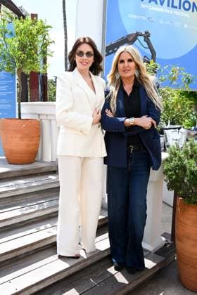 Cannes, 78th Cannes Film Festival 2025, Taormina Film Festival Press Conference In the photo: Ilenia Pastorelli, Tiziana Rocca  Copyright: xManuelexMangiarottix xipa-agency.netx xPoolxPhotoxEventsx05x IPA_Agency_IPA57820724