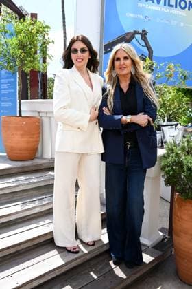 Cannes, 78th Cannes Film Festival 2025, Taormina Film Festival Press Conference In the photo: Ilenia Pastorelli, Tiziana Rocca  Copyright: xManuelexMangiarottix xipa-agency.netx xPoolxPhotoxEventsx05x IPA_Agency_IPA57820739