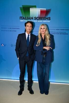 Cannes, 78th Cannes Film Festival 2025, Taormina Film Festival Press Conference In the photo: Giulio Base, Tiziana Rocca  Copyright: xManuelexMangiarottix xipa-agency.netx xPoolxPhotoxEventsx05x IPA_Agency_IPA57820815