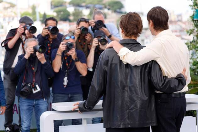 Frank Dillane and Harris Dickinson at the photocall for the movie Urchin at the Festival de Cannes 2025 78 Cannes International Film Festival at the Palais des Festivals Cannes, 17 05 2025 Foto:xD.xBedrosianx xFuturexImagex urchin_5523