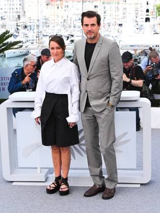 Cannes, France, Cannes: Cannes, 78th Cannes Film Festival 2025 - day 5 - Photocall of the film The Great Arch. In the picture Sidse Babett Knudsen and Claes Bang Cannes Cannes  - ZUMAp169 20250517_zea_p169_486 Copyright: xAlbertoxTerenghix