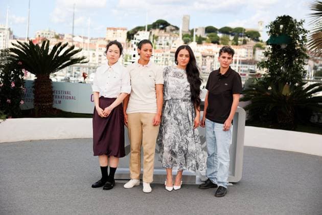 78eme Festival International du Film de Cannes Photocall du film La Petite Derniere 78th International Cannes Film Festival Photocall with cast of La Petite Derniere movie 444466 2025 05 17 Cannes France Herzi, Hafsia Melliti, Nadia Ji Min, Park Daas, Fatima  Copyright: xIvankaxVoisinx xStarfacex STAR_444466_001