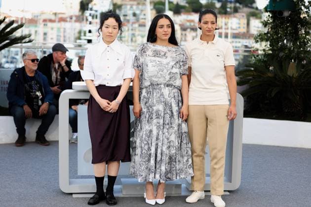 78eme Festival International du Film de Cannes Photocall du film La Petite Derniere 78th International Cannes Film Festival Photocall with cast of La Petite Derniere movie 444466 2025 05 17 Cannes France Herzi, Hafsia Melliti, Nadia Ji Min, Park  Copyright: xIvankaxVoisinx xStarfacex STAR_444466_003