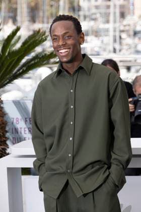 Eddington photocall Micheal Ward poses during the Eddington photocall at the 78th annual Cannes Film Festival at Palais des Festivals on May 17, 2025 in Cannes, France. 5 in Cannes, France.  Copyright: x Chassery+Courdjix