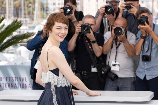 Eddington photocall Emma Stone poses during the Eddington photocall at the 78th annual Cannes Film Festival at Palais des Festivals on May 17, 2025 in Cannes, France. 5 in Cannes, France.  Copyright: x Chassery+Courdjix