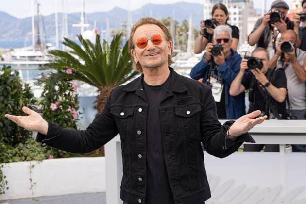Bono: Stories Of Surrender Bono poses during the Bono: Stories Of Surrender photocall at the 78th annual Cannes Film Festival at Palais des Festivals on May 17, 2025 in Cannes, France.  Copyright: x Chassery+Courdjix