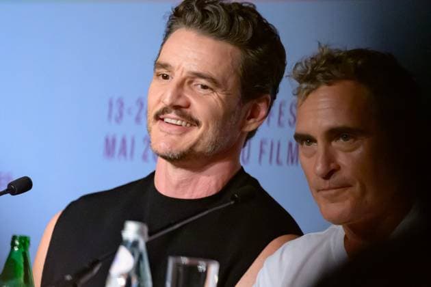 Cannes Eddington Press Conference NG Pedro Pascal and Joaquin Phoenix attending the press conference for ‘Eddington’ at Palais Des Festivals in Cannes, France on May 17 2025 as part of the 78th Cannes Film Festival. Photo by Nicolas Genin ABACAPRESS.COM Cannes France  Copyright: xGeninxNicolas ABACAx