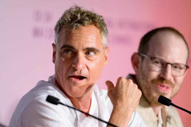 Cannes Eddington Press Conference NG Ari Aster and Joaquin Phoenix attending the press conference for ‘Eddington’ at Palais Des Festivals in Cannes, France on May 17 2025 as part of the 78th Cannes Film Festival. Photo by Nicolas Genin ABACAPRESS.COM Cannes France  Copyright: xGeninxNicolas ABACAx