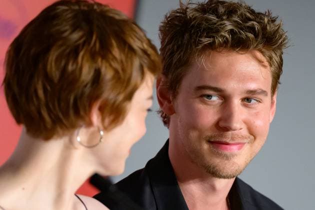 Cannes Eddington Press Conference NG Austin Butler and Emma Stone attending the press conference for ‘Eddington’ at Palais Des Festivals in Cannes, France on May 17 2025 as part of the 78th Cannes Film Festival. Photo by Nicolas Genin ABACAPRESS.COM Cannes France  Copyright: xGeninxNicolas ABACAx