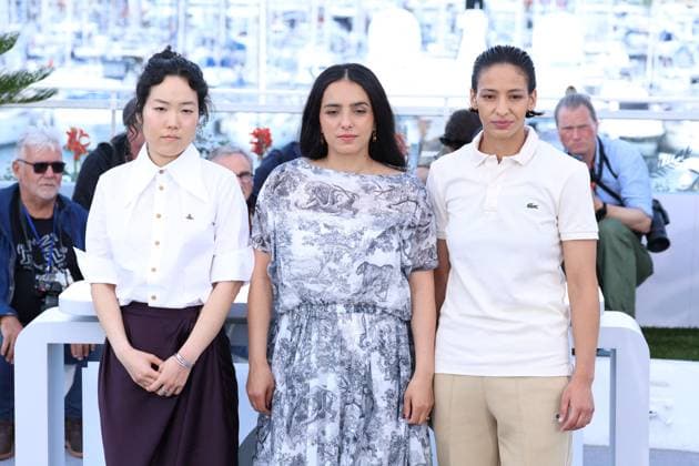 Cannes La Petite Derniere Photocall JD Park Ji-Min, Nadia Melliti, Hafsia Herzi attending the photocall of La Petite Derniere in Cannes, France on May 17, 2025, as part of the 78th Cannes Film Festival. Photo by Jerome Domine ABACAPRESS.COM Cannes France  Copyright: xDominexJerome ABACAx