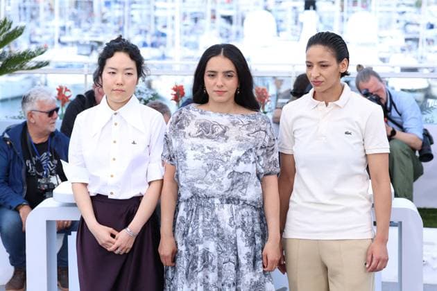 Cannes La Petite Derniere Photocall JD Park Ji-Min, Nadia Melliti, Hafsia Herzi attending the photocall of La Petite Derniere in Cannes, France on May 17, 2025, as part of the 78th Cannes Film Festival. Photo by Jerome Domine ABACAPRESS.COM Cannes France  Copyright: xDominexJerome ABACAx