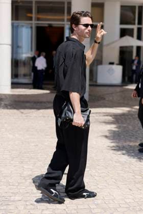 Cannes Patrick Schwarzenegger leaves Hotel Martinez MP Patrick Schwarzenegger leaves Hotel Martinez ahead the 78th annual Cannes Film Festival on May 17, 2025 in Cannes, France. Photo by Marco Piovanotto ABACAPRESS.COM  Copyright: xPiovanottoxMarco ABACAx