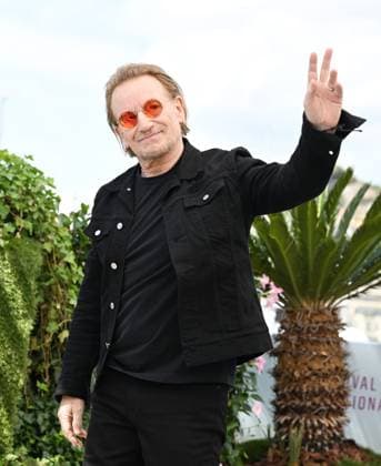 Irish singer Bono attends the photo call for Bono: Stories Of Surrender at the 78th Cannes Film Festival in Cannes, France on Saturday May 17, 2025.  CAN20250517134 RUNExHELLESTAD