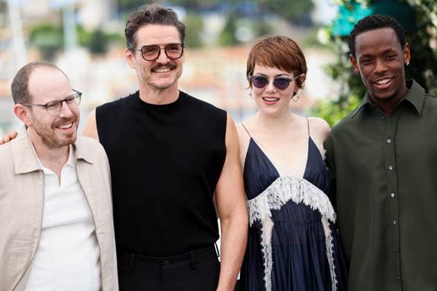 78eme Festival International du Film de Cannes Photocall du film Eddington 78th International Cannes Film Festival Photocall with cast of Eddington movie 444483 2025 05 17 Cannes France Aster, Ari Pascal, Pedro Stone, Emma Ward, Micheal  Copyright: xIvankaxVoisinx xStarfacex STAR_444483_008