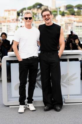 78eme Festival International du Film de Cannes Photocall du film Eddington 78th International Cannes Film Festival Photocall with cast of Eddington movie 444483 2025 05 17 Cannes France Phoenix, Joaquin Pascal, Pedro  Copyright: xIvankaxVoisinx xStarfacex STAR_444483_030