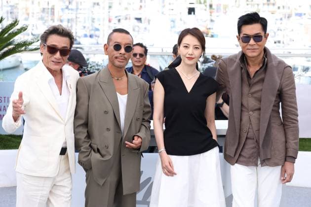 Cannes Sons Of The Neon Night Photocall JD Tony Leung Ka-fai, Juno Mak, Gao Yuan Yuan and Louis Koo attending the photocall of Sons Of The Neon Night in Cannes, France on May 17, 2025, as part of the 78th Cannes Film Festival. Photo by Jerome Domine ABACAPRESS.COM Cannes France  Copyright: xDominexJerome ABACAx