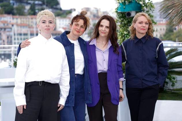 Molly Manning Walker, Alice Rohrwacher, Juliette Binoche and Maren Ade at the Photocall with the Jury Presidents at the Festival de Cannes 2025 78 Cannes International Film Festival at the Palais des Festivals Cannes, 17 05 2025 Foto:xD.xBedrosianx xFuturexImagex presidents_5503