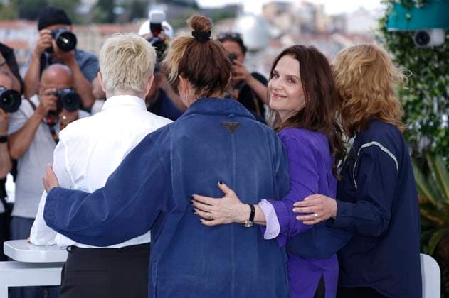 Molly Manning Walker, Alice Rohrwacher, Juliette Binoche and Maren Ade at the Photocall with the Jury Presidents at the Festival de Cannes 2025 78 Cannes International Film Festival at the Palais des Festivals Cannes, 17 05 2025 Foto:xD.xBedrosianx xFuturexImagex presidents_5507