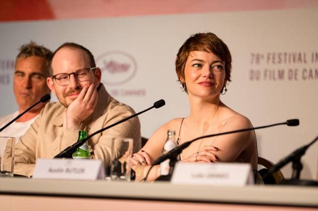 78eme Festival International du Film de Cannes Press conference for the film Eddington 78th Cannes International Film Festival Press conference for the film Eddington 444498 2020 01 17 Cannes France Stone, Emma Aster, Ari  Copyright: xAnthonyxCarrelx xStarfacex STAR_444498_021