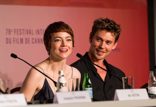 78eme Festival International du Film de Cannes Press conference for the film Eddington 78th Cannes International Film Festival Press conference for the film Eddington 444498 2020 01 17 Cannes France Stone, Emma Butler, Austin  Copyright: xAnthonyxCarrelx xStarfacex STAR_444498_029