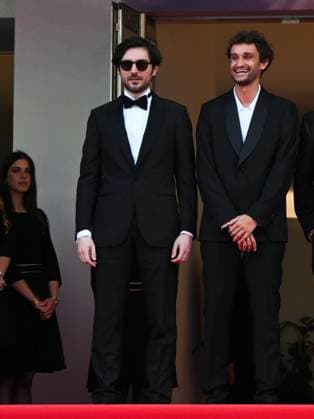 Cannes, France, Cannes: Cannes, 78th Cannes Film Festival 2025 - evening 5 - red carpet of the film Nouvelle Vague. In the photo Aubry Dullin, Guillaume Marbeck Cannes Cannes  - ZUMAp169 20250517_zea_p169_1652 Copyright: xSimonexComix