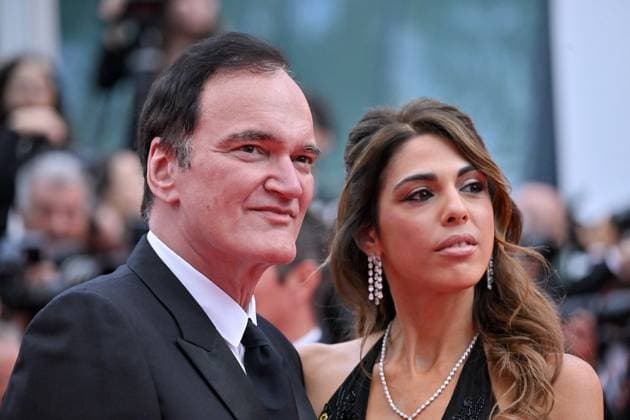 Cannes Nouvelle Vague Screening JR Quentin Tarantino, Daniella Tarantino attending the screening of Nouvelle Vague at 78th Cannes Film Festival in Cannes, France on May, 17, 2025. Photo by Julien Reynaud APS-Medias ABACAPRESS.COM Cannes France  Copyright: xReynaudxJulien APS-Medias ABACAx