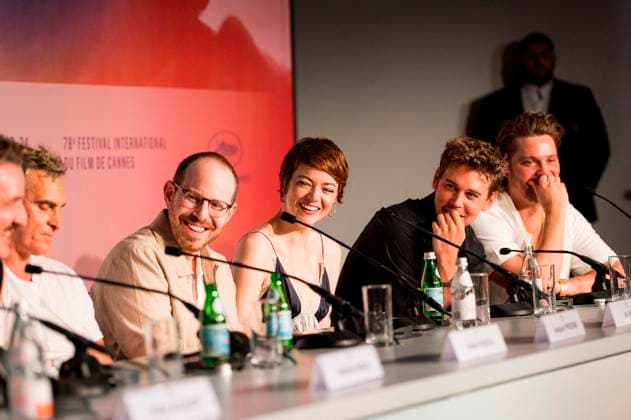 Pool Press conference of the film Eddington during the 78th Cannes International Film Festival Joaquin Phoenix, Austin Butler, Ari Aster, Emma Stone, Luke Grimes Conférence de presse du film Eddington lors du 78ème Festival International du Film de Cannes Le 17 mai 2025 Olivier Borde Pool Bestimage Press conference of the film Eddington during the 78th Cannes International Film Festival at the Palais des Festivals in Cannes, France On may 17th 2025 Cannes France  Copyright: xOLIVIERxBORDEx xBESTIMAGExOLIVIERxBORDEx xBESTIMAGEx