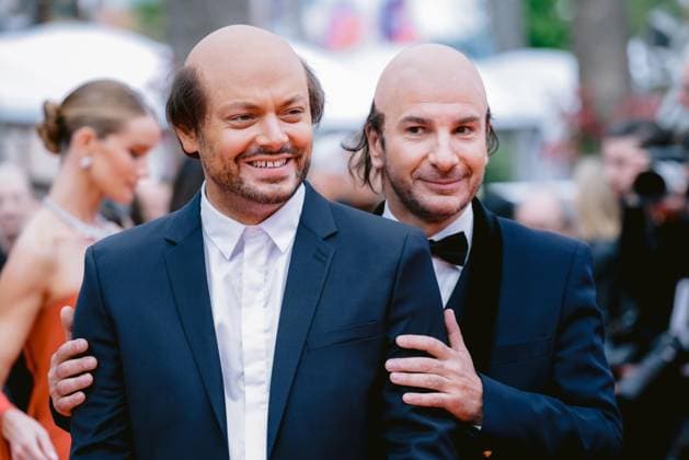 Bilder des Jahres 2025, Entertainment 05 Mai Entertainment Themen der Woche KW20 Entertainment Bilder des Tages 78eme Festival International du Film de Cannes Montée des marches Nouvelle Vague 78th International Cannes Film Festival Red carpet for Nouvelle vague Movie 444514 2025 05 17 Alpes Maritimes Cannes Cap Vert Adams, Kev Youn, Michael  Copyright: xTerencexBaelenx STAR_444514_003