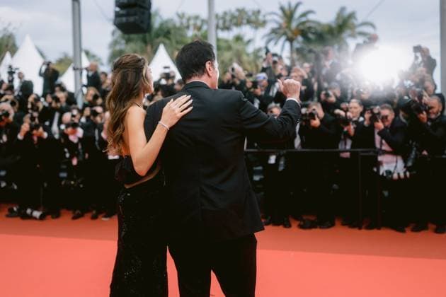 78eme Festival International du Film de Cannes Montée des marches Nouvelle Vague 78th International Cannes Film Festival Red carpet for Nouvelle vague Movie 444514 2025 05 17 Alpes Maritimes Cannes Cap Vert Tarantino, Quentin Pick, Daniela  Copyright: xTerencexBaelenx STAR_444514_058