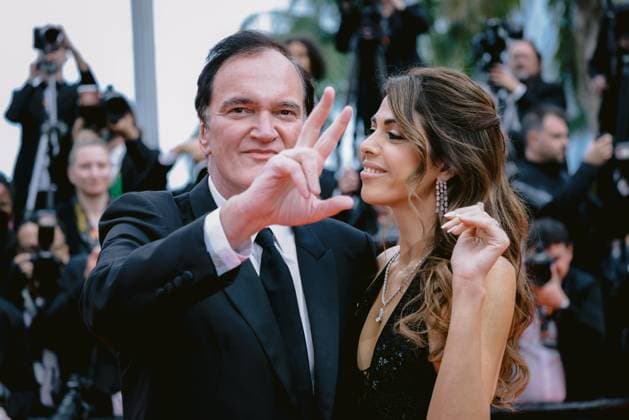 78eme Festival International du Film de Cannes Montée des marches Nouvelle Vague 78th International Cannes Film Festival Red carpet for Nouvelle vague Movie 444514 2025 05 17 Alpes Maritimes Cannes Cap Vert Tarantino, Quentin Pick, Daniela  Copyright: xTerencexBaelenx STAR_444514_062