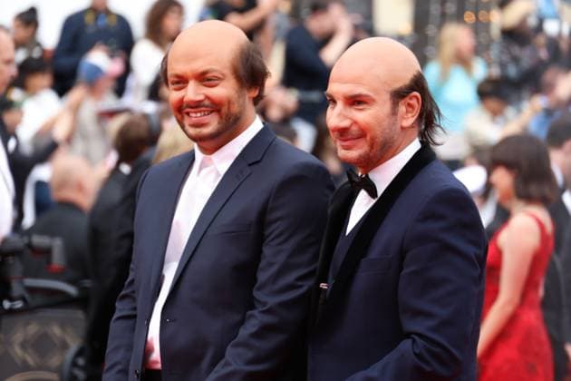 78eme Festival International du Film de Cannes Montée des marches Nouvelle Vague 78th Cannes Film Festival Red carpet of the film Nouvelle vague Kev Adams and Michael Youn 444515 2025 05 17 Cannes France  Copyright: xIsabellexVautierx xStarfacex STAR_444515_042