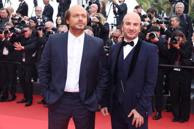 Cannes Nouvelle Vague Screening JD Kev Adams and Michael Youn attending the screening of Nouvelle Vague in Cannes, France on May 17, 2025, as part of the 78th Cannes Film Festival. Photo by Jerome Domine ABACAPRESS.COM Cannes France  Copyright: xDominexJerome ABACAx