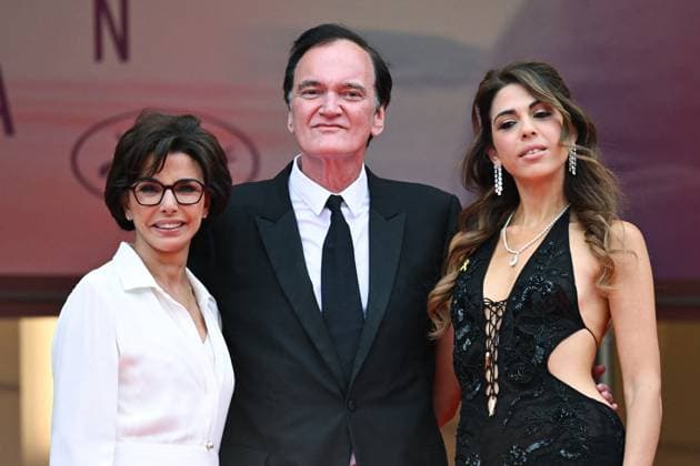 Cannes Nouvelle Vague Premiere AM Rachida Dati, Daniella Tarantino and Quentin Tarantino attending the Nouvelle Vague (New Wave) Premiere in Cannes, France on May 17, 2025 as part of the 78th Cannes Film Festival. Photo by Aurore Marechal ABACAPRESS.COM Cannes France  Copyright: xMarechalxAurore ABACAx