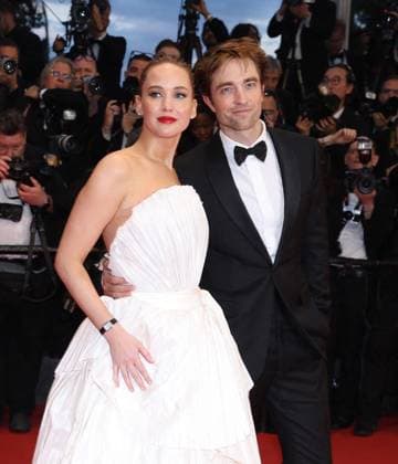Cannes - Die My Love Red Carpet British actor Robert Pattinson and US actress Jennifer Lawrenceattend the Die My Love red carpet at the 78th annual Cannes Film Festival at Palais des Festivals on May 17, 2025 in Cannes, France. Photo by Jerome Domine ABACAPRESS.COM Cannes France  Copyright: xDominexJerome ABACAx