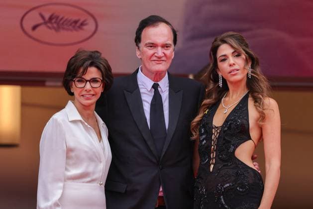 Cannes - Nouvelle Vague Red Carpet Rachida Dati, Daniella Tarantino and Quentin Tarantino attend the Nouvelle Vague (New Wave) red carpet at the 78th annual Cannes Film Festival at Palais des Festivals on May 17, 2025 in Cannes, France. Photo by Shootpix ABACAPRESS.COM Cannes France  Copyright: xShootpix ABACAx